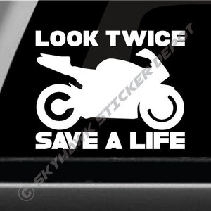 Look Twice for Motorcycles Sticker -  UK