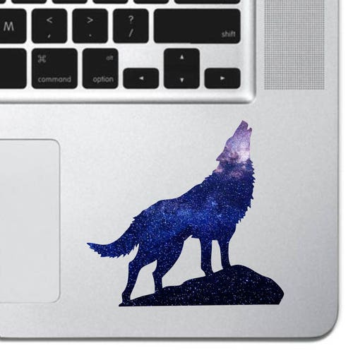 Cosmic Howling Wolf Keyboard Keypad Vinyl Decal Sticker Skin Etsy Canada