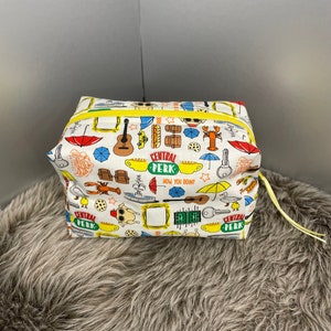 Friends Central Perk Soft Fabric Make Up / Pencil Boxy Zipper Bag