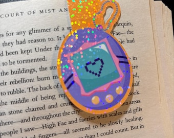 Tamagotchi Inspired 90's Pet Holographic Magnetic Book-Marker