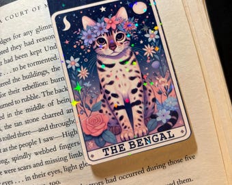 The Bengal Cat Tarot Holographic Magnetic Book-Marker