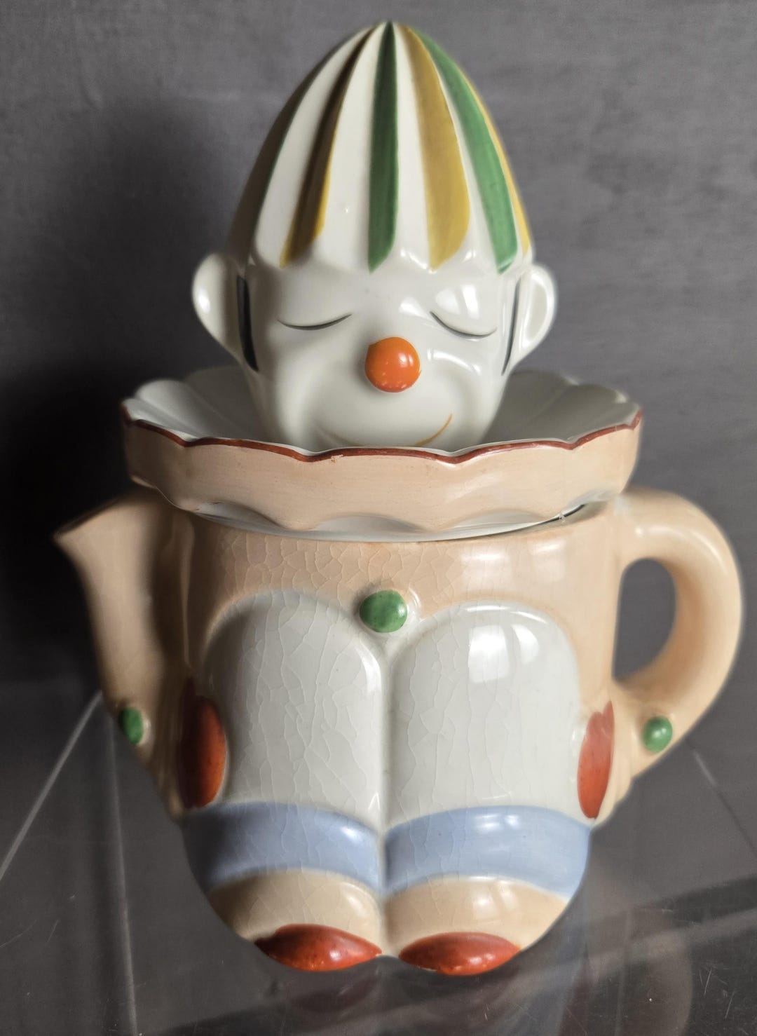 Made in Japan Clown Tea Pot With Juicer Top - Etsy
