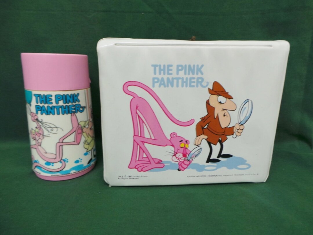 Vinyl 1980 Pink Panther Lunch Box Complete Etsy