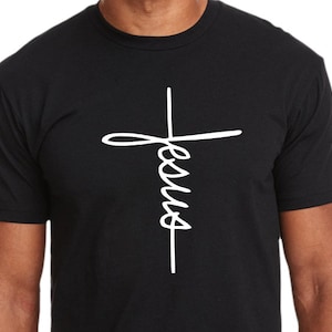 JESUS CROSS  - Christian T-Shirt - Christian Apparel - Faith Shirt - Religious Shirt