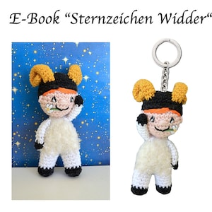 Crochet Pattern Zodiac Aries (approx. 13-14 cm)