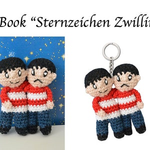Crochet pattern zodiac sign Gemini (approx. 13-14 cm)