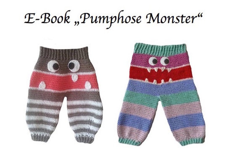 Ebook Pumphose Monster Gr. 56,62,68, 2 Passformen Bild 1