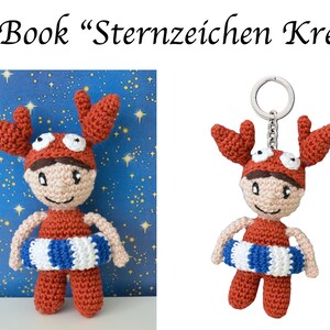 Crochet Pattern: Zodiac Cancer (14 cm)