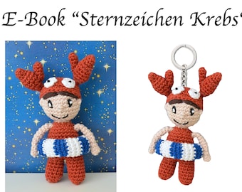 Häkelanleitung: Sternzeichen Krebs (14 cm)