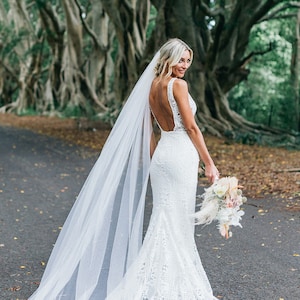 Buy Soft Wedding Veil All Lengths Available Long Veil Cathedral