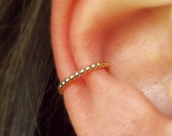 Ear Cuff - Ear Wrap- Gold Ear Cuff - gold filled Ear Cuff - Ear Cuff - Minimalist Ear Cuff -gold ear wrap -silver Ear wrap - Fake piercing