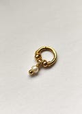 Gold pearl Clicker 1.2mm (16ga) suitable for helix, daith, rook, conch, belly ring, cartilage 14g 16g 18g 20g product logo