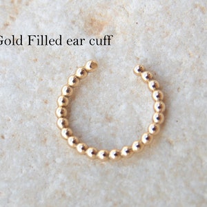 Ear Cuff - Ear Wrap- Gold Ear Cuff - Rose Ear Cuff - Silver Ear Cuff - Minimalistische Ear Cuff - gouden oorwrap - zilveren oorwrap - nep piercings