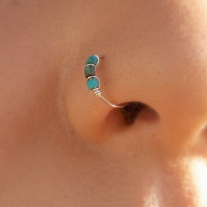 Nose hoop - Silver Nose Ring - Sterling Silver Nose Hoop - Nose Jewelry - Nostril Hoop - Nose Piercing - Nose Earring - Nostril Jewelry