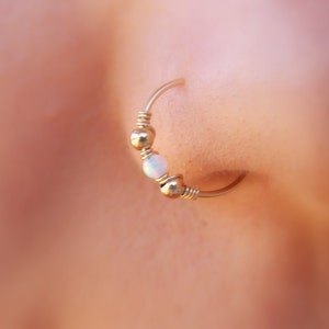 Nose hoop - Gold Filled Nose Ring - Gold Nose Hoop - Nose Jewelry - Nostril Hoop - Nose Piercing - Nose Earring - Nostril Jewelry