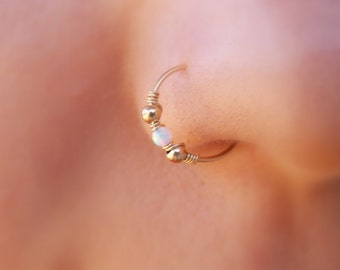 Nose hoop - Gold Filled Nose Ring - Gold Nose Hoop - Nose Jewelry - Nostril Hoop - Nose Piercing - Nose Earring - Nostril Jewelry