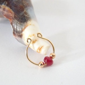 Tribal gold Fake Septum Ring, Faux Septum Ring,clip on Septum Jewelry, 22 gauge septum cuff
