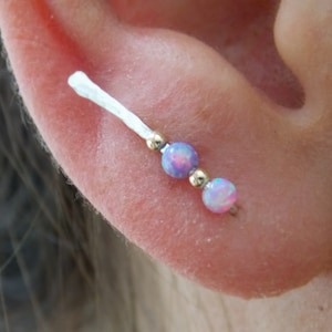 Ear Climber - Silver Bar Climber - Sterling Silver Climber - Climbers - Silver Bar Earring - Bar Studs - Simple Minimalist