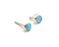 opal Nose Stud - Nose Stud - Tiny Nose Stud - silver Nose Stud - 925 sterling silver Nose Stud - Tiny Stud - Nose Stud  - Piercing Stud product logo