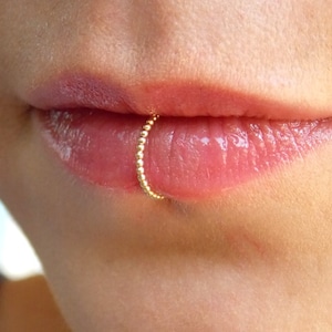 Fake Gold Filled Lip clip on cuff No Piercing Required image 2