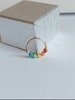 Rainbow opal piercing custom size 24-16 gauge for nose, helix, tragus, daith, cartilage  piercing hoop 
