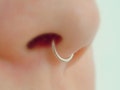 Tribal Silver Fake Septum Ring, Faux Septum Ring,Septum Jewelry, 18 gauge clip on nose ring cuff product logo