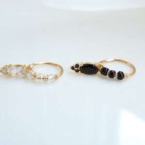 Cz bedel - kraakbeen piercing - piercing - hanger piercing - gold filled piercing - bedel helix - kraakbeen hoepel