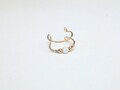 Double Ear Cuffs,Opal Ear Cuff,Silver Ear Cuff,Non Pierced,Fake Piercing,Cartilage Cuff-Handmade,conch cuff,