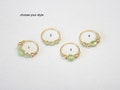Peridot nose ring - gemstone piercing - beaded nose ring - gold filled nose ring - nose hoop - thin helix - 24 gauge hoops product logo