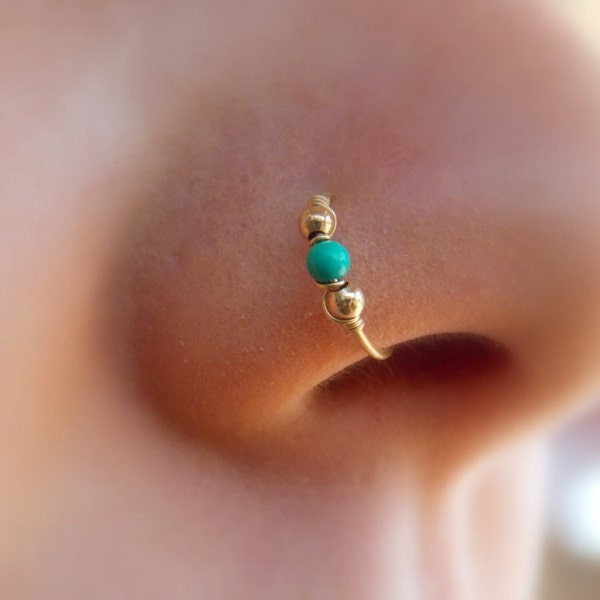 Nose hoop - Gold Filled Nose Ring - Gold Nose Hoop - Nose Jewelry - Nostril Hoop - Nose Piercing - Nose Earring - Nostril Jewelry