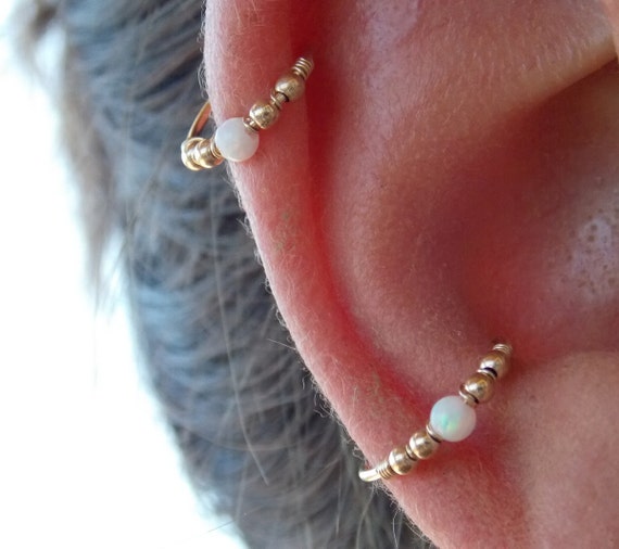 Cartilage Hoop Earring Conch Ring Gold Filled Conch Helix