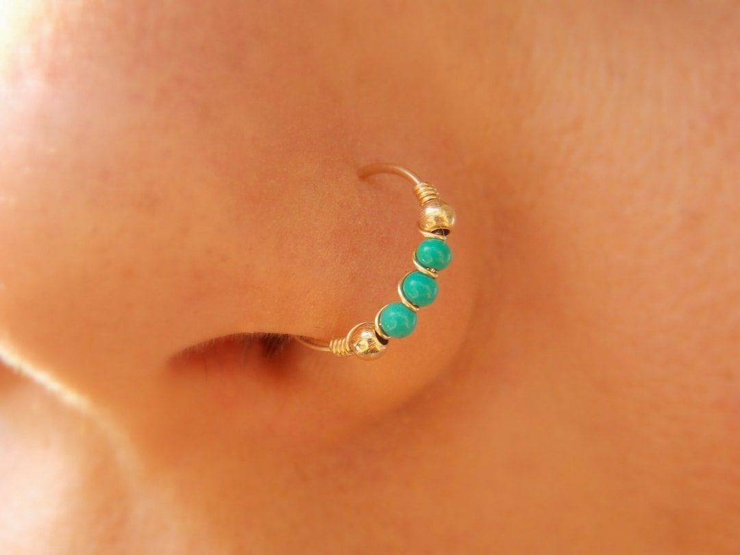 Nose Hoop Silver Nose Ring Sterling Silver Nose Hoop Nose Jewelry Gold