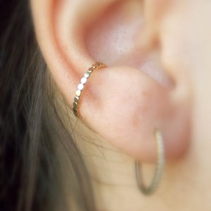 Ear Cuff - Ear Wrap- Gold Ear Cuff - gold filled Ear Cuff - Ear Cuff - Minimalist Ear Cuff -gold ear wrap -silver Ear wrap - Fake piercing