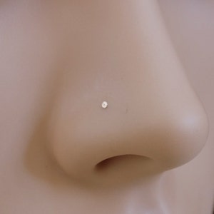 Tiny Nose Stud - 14k gold filled nose stud - 24 gauge nose stud- minimalist nose stud - barely there stud - dot nose stud- nose studs 20g
