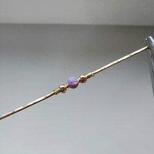 Ear Climber - Gold Bar Climber - ear hook - Climbers - gold Bar Earring - Bar Studs - Simple Minimalist - opal climber