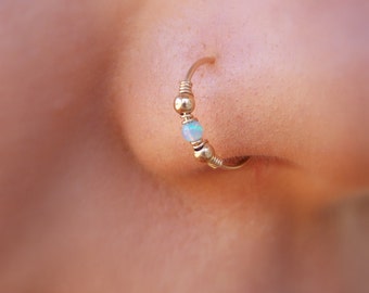 Nose hoop - Gold Filled Nose Ring - Gold Nose Hoop - Nose Jewelry - Nostril Hoop - Nose Piercing - Nose Earring - Nostril Jewelry