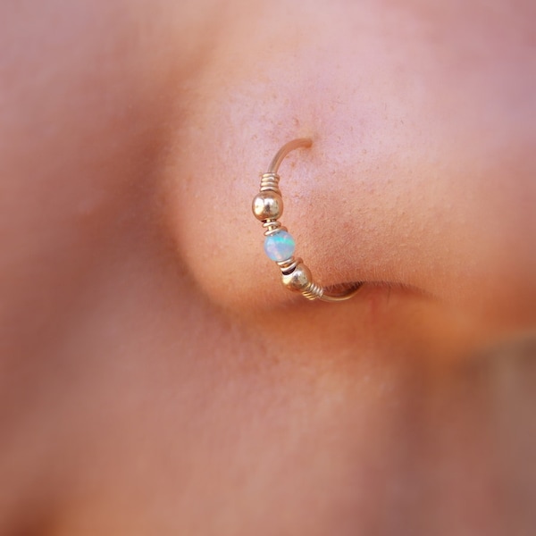 Nose hoop - Gold Filled Nose Ring - Gold Nose Hoop - Nose Jewelry - Nostril Hoop - Nose Piercing - Nose Earring - Nostril Jewelry