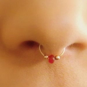 Fake septum , Non pierced septum , Septum jewelry , Septum ring , Septum , Nose hoop , Fake nose piercing , Fake nose ring