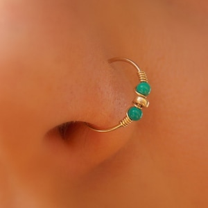 Nose hoop - Silver Nose Ring - Sterling Silver Nose Hoop - Nose Jewelry - Nostril Hoop - Nose Piercing - Nose Earring - Nostril Jewelry