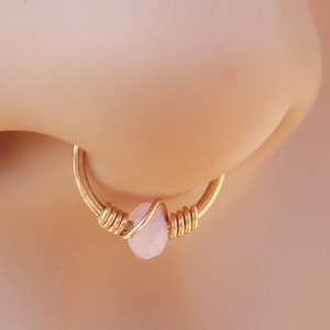 Fake septum , Non pierced septum , Septum jewelry , Septum ring , Septum , Nose hoop , Fake nose piercing , Fake nose ring
