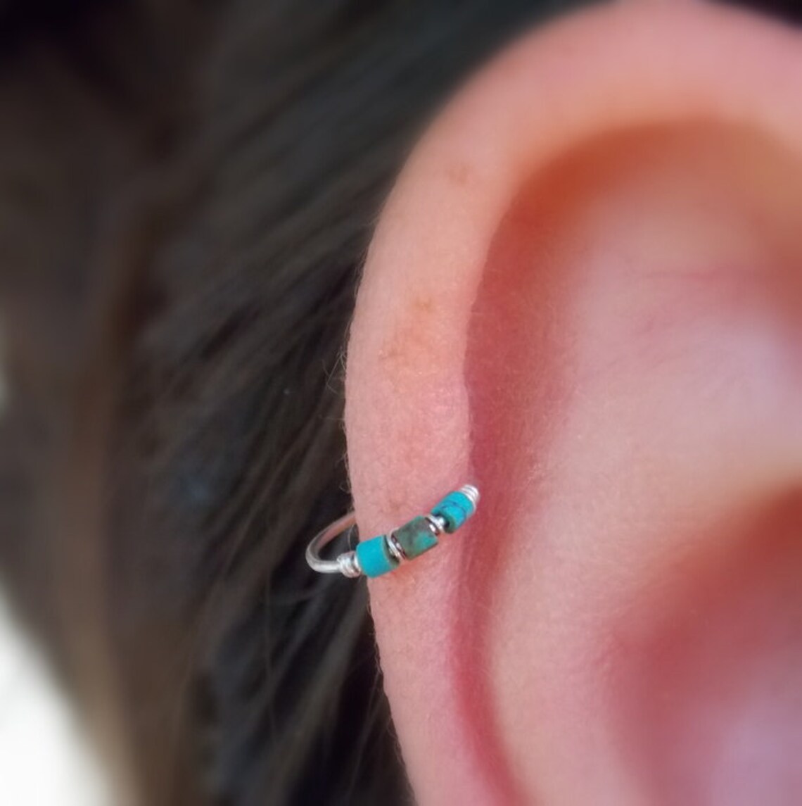 Nose Hoop Silver Nose Ring Sterling Silver Nose Hoop Etsy