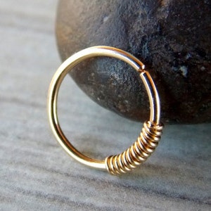 Small gold nose hoop , 14k Gold Filled 22 -18 Gauge Nose Ring ,gold nose ring,14k gold nose ring, silver nose ring,small gold hoop