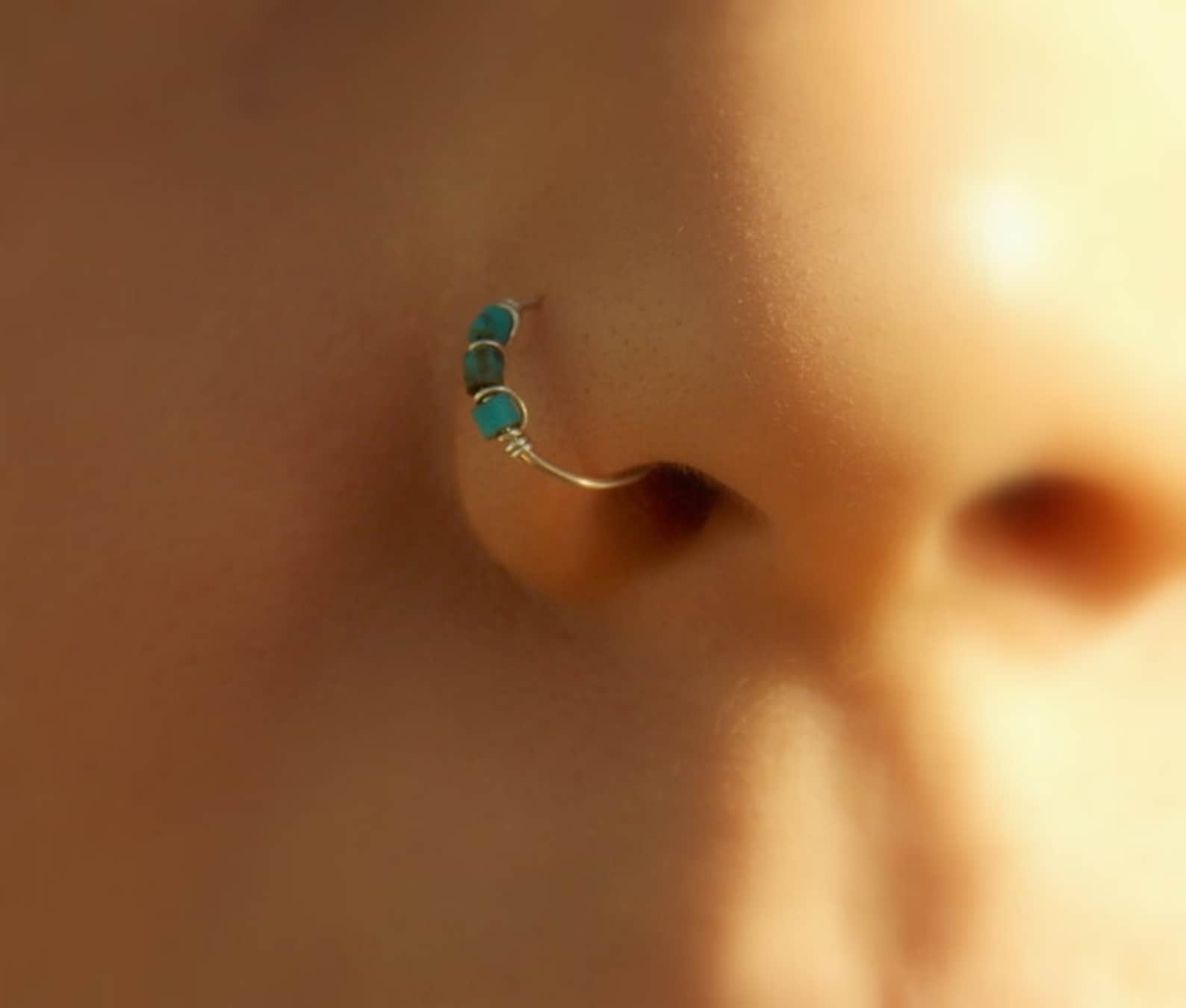 Nose Hoop Silver Nose Ring Sterling Silver Nose Hoop Etsy