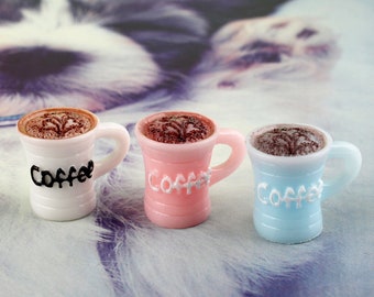 5x White Ceramic Coffee Cup Mug Dollhouse Miniature Drink Wholesale Lot Supply