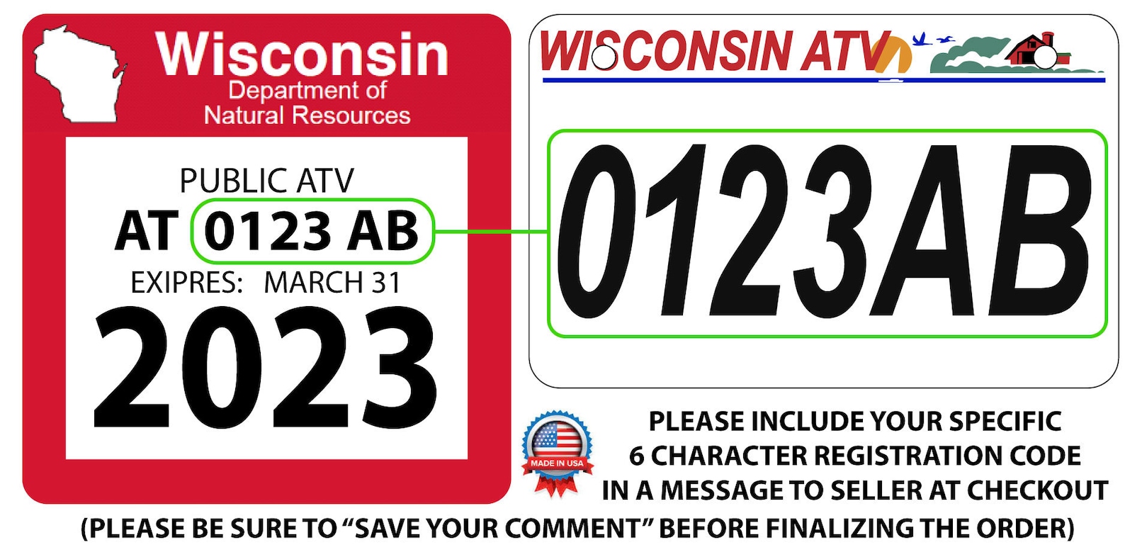 Green Bay Packers Custom ATV/UTV License Plate NFL free Etsy