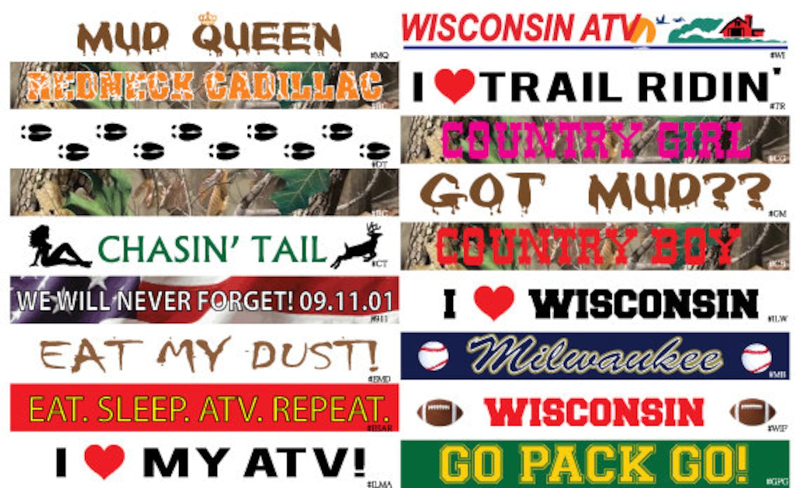Custom ATV License Plate FREE SHIPPING Wisconsin Etsy