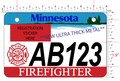Minnesota Firefighter ATV license plate  MN A.T.V./UTV **Free Shipping**
