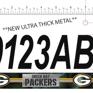 Green Bay Packers Custom ATV/UTV License Plate  NFL  ****Free Shipping**** **Wisconsin Department of Natural Resources Compliant*