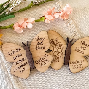 Butterfly Magnet Wedding Favors, Butterfly Wedding Gifts, Personalized Wedding Favors, Butterfly Favors, Wedding Favor Magnets