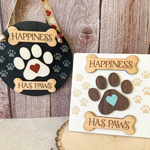 Beautiful view of Engraved Wood Pet Door Signs